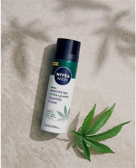 Nivea Men Sensitive Pro Ultra Calming Rasierschaum mit Hanföl 200ml