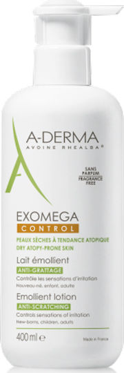 A-Derma Exomega Control Emollient Lotion Balm για Ατοπική Δερματίτιδα 400ml