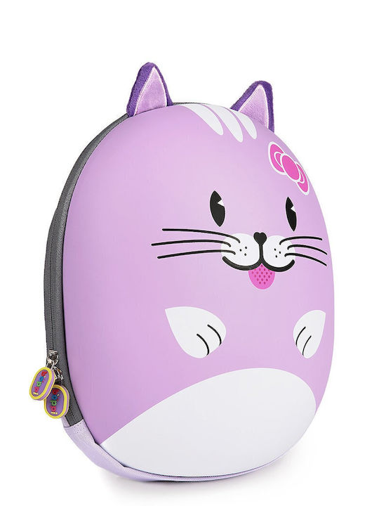 Boppi Kinder Rucksack Rucksack Lila 27cmx26cmx10cmcm Katze
