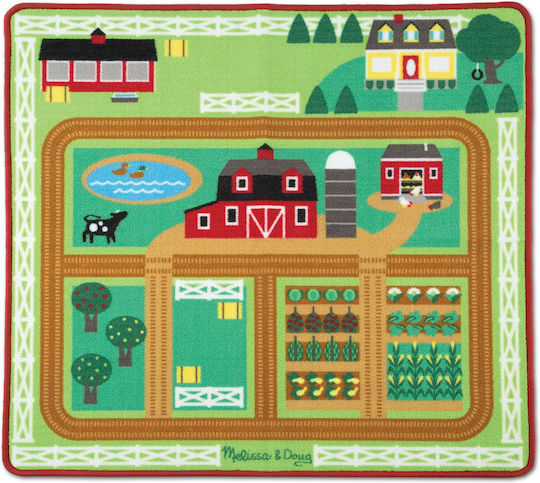 Melissa & Doug Playmat And Farm Barn Figurines Activity Mat Multicolor