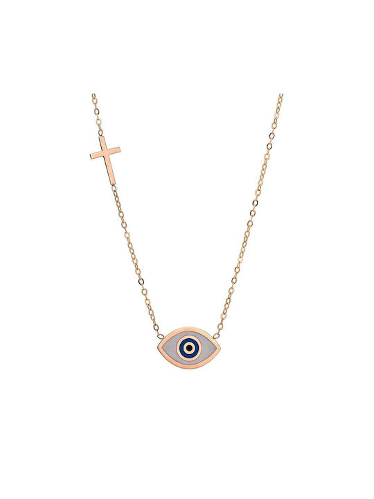 Goldsmith Necklace Eye from Gold 9 K