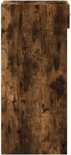 vidaXL Bookcase Smoky Oak 30x42.5x93 cm