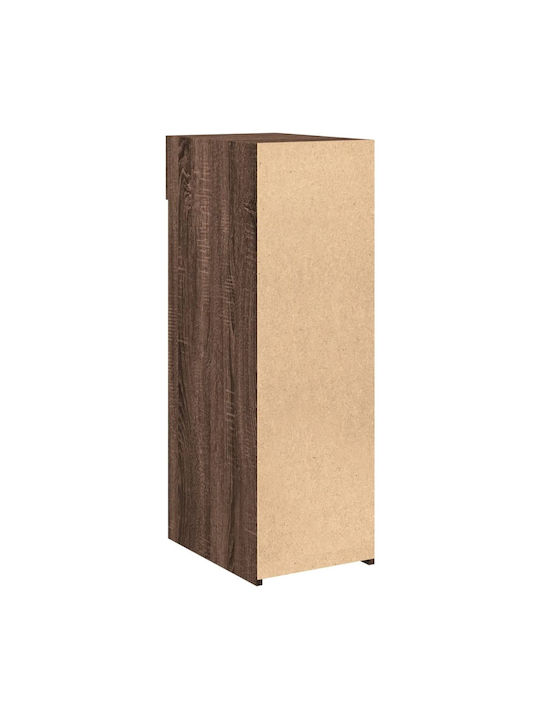 Brown Wood Bookcase 30x42.5x93cm
