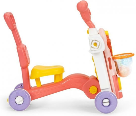 Huanger 4 Σε 1 Lauflernhilfe Table Scooter Fahrrad Ride On Rosa