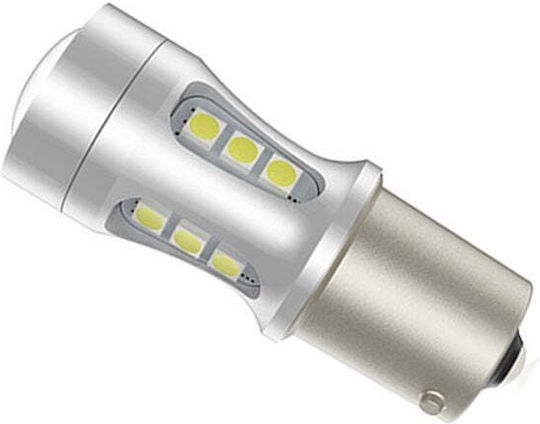 Lămpi Autoturismului T20 Canbus LED 6000K Alb rece 12-24V 15W 2buc