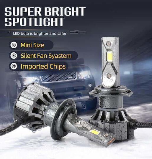 Lămpi Autoturismului H7 Canbus LED 6000K Alb rece 120W 2buc