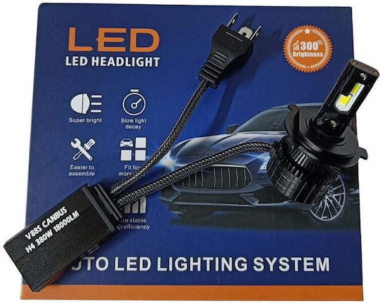Lămpi Autoturismului H4 Canbus LED 6000K Alb rece 2buc