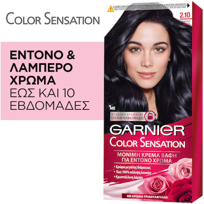 Garnier Color Sensation Set Vopsea de Păr 2.10 Negru Albastru 110ml