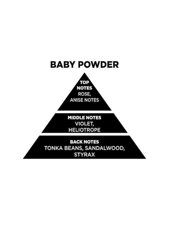 Themagio Aromatisches Soja-Kerze im Gefäß mit Baby-Puder Parfüm 300g
