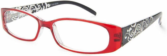 Lektor Women's Reading Glasses +3.50 in Red color