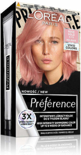 L'Oreal Paris Preference Vivid Colors Vopsea de Păr 9,213 Rose Gold