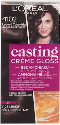 L'Oreal Paris Casting Creme Gloss Set Hair Dye no Ammonia 4102 Cool Chestnut 48ml