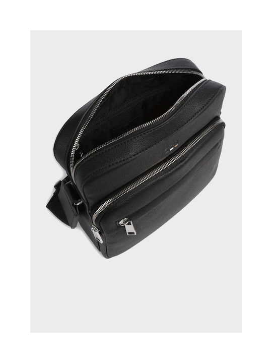 Hugo Boss Piele Geantă pentru bărbați Umăr / Crossbody Neagră