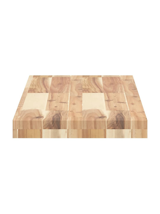 vidaXL Rechteckig Bücherregal aus Massivholz Acacia 80x30x4cm 3279451 1Stück