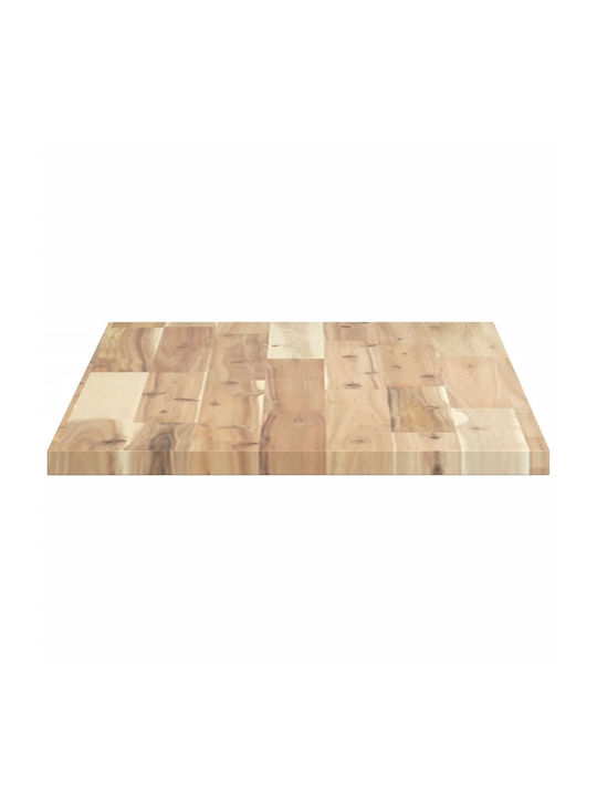 vidaXL Rectangular Bookcase Shelf made of Solid Wood Acacia 60x40x2cm 3279391 1pcs