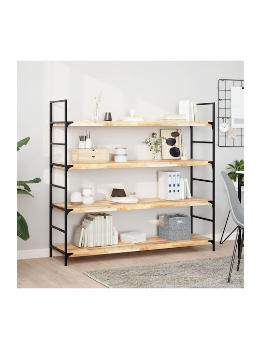 vidaXL Rectangular Bookcase Shelf made of Solid Wood Acacia 140x40x4cm 3279487 1pcs