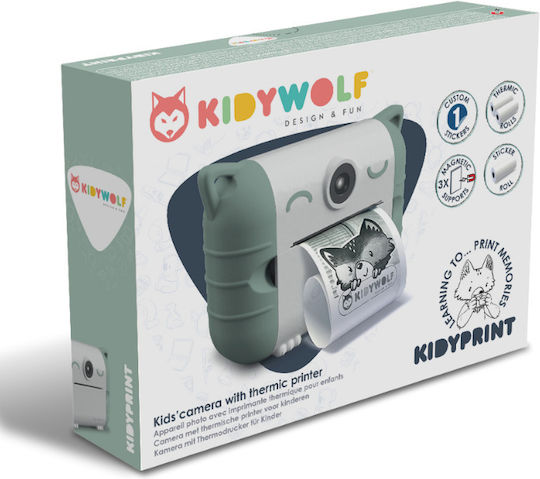 Kidywolf KIDYPRINT-GR Children's Camera 8MP with Thermal Printing Green