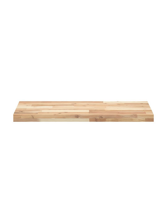 vidaXL Rectangular Bookcase Shelf made of Solid Wood Acacia 60x40x4cm 3279471 1pcs