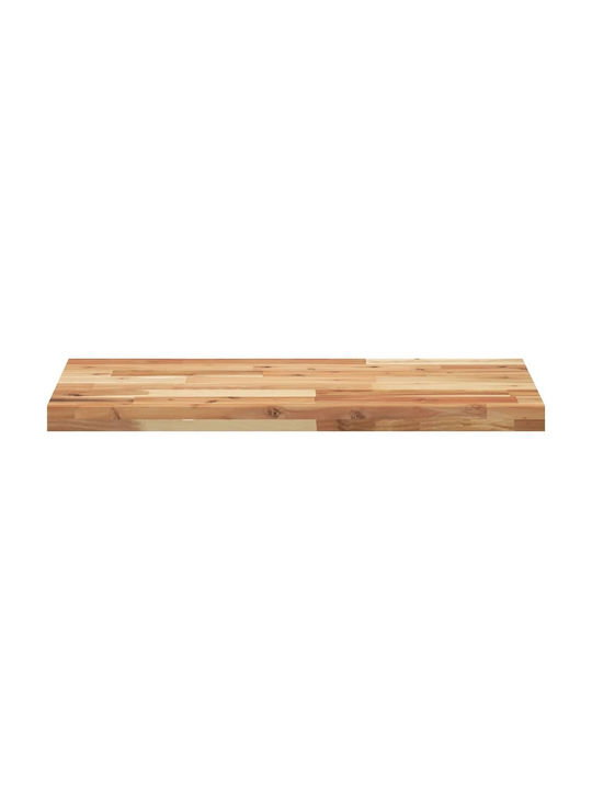 vidaXL Rectangular Bookcase Shelf made of Solid Wood Olive 120x40x4cm 3279643 1pcs