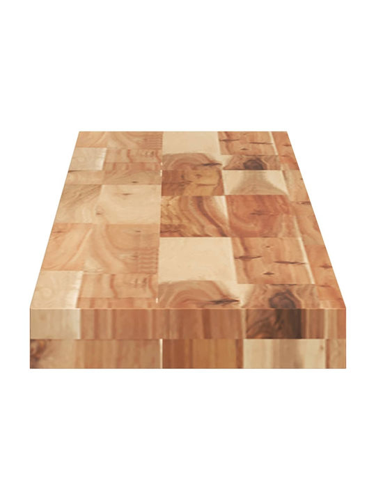 vidaXL Rechteckig Bücherregal aus Massivholz Olive 120x20x4cm 3279591 1Stück