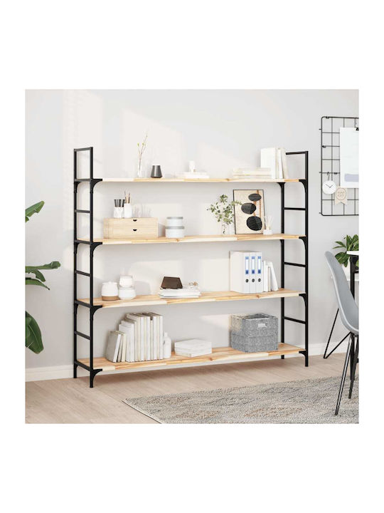 vidaXL Rectangular Bookcase Shelf made of Solid Wood Acacia 140x30x2cm 3279383 1pcs
