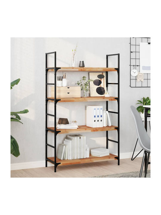 vidaXL Rechteckig Bücherregal aus Massivholz Olive 80x30x4cm 3279611 1Stück