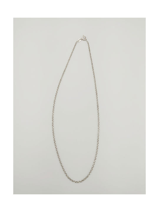 Silver Chain Neck Length 40cm