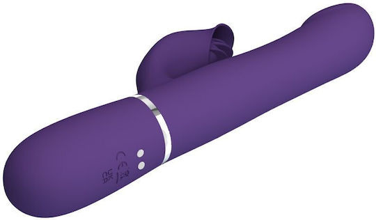 Pretty Love Zalin Rabbit Vibrator Pearls 4 In 1 Purple