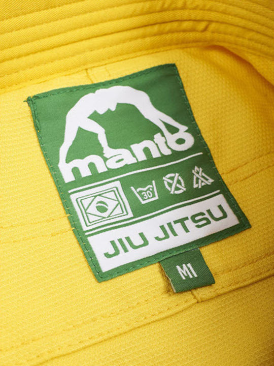 Manto Παιδική Στολή Brazilian Jiu Jitsu Κίτρινη