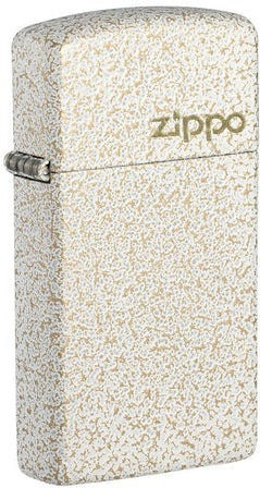 Zippo Slim Αντιανεμικός Αναπτήρας Φλόγας σε Λευκό χρώμα