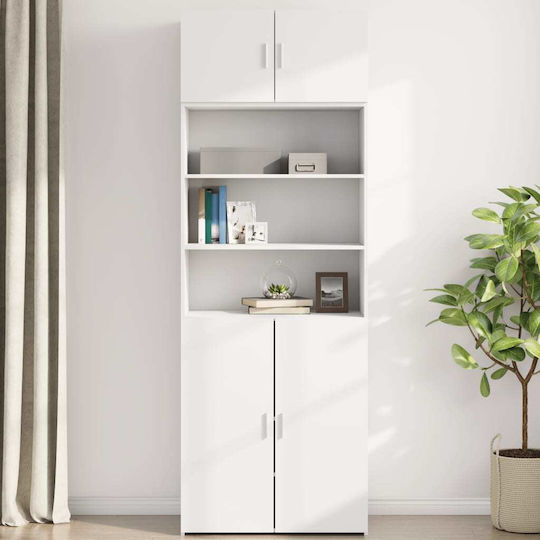vidaXL Badezimmerschrank B80xT42.5xH40cm Weiß