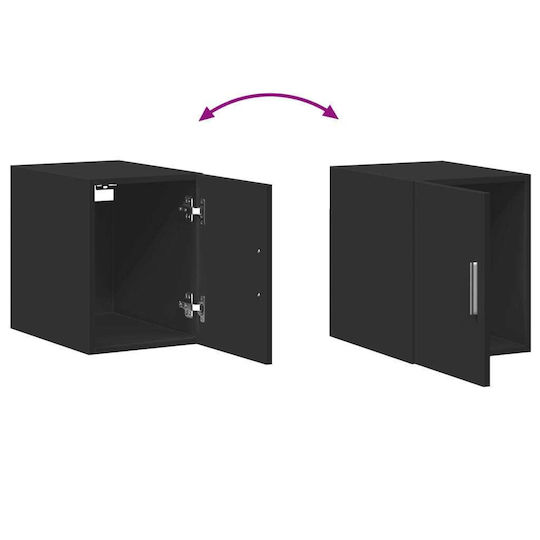 vidaXL Badezimmerschrank B30xT42.5xH40cm Schwarz