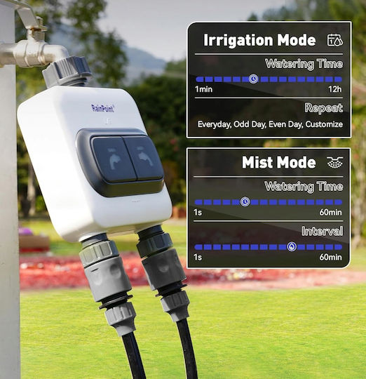 Central Control Double Irrigation Controller Wifi Rain Sensor Pro Set 2x Ανταλλακτικό Ηλιακού Θερμοσίφωνα
