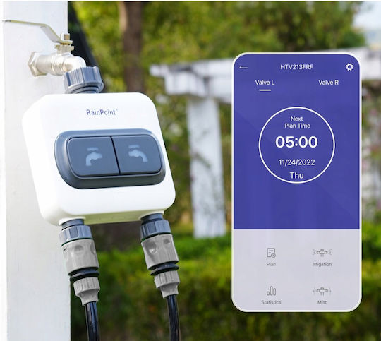 Central Control Double Irrigation Controller Wifi Rain Sensor Pro Set 2x Ανταλλακτικό Ηλιακού Θερμοσίφωνα