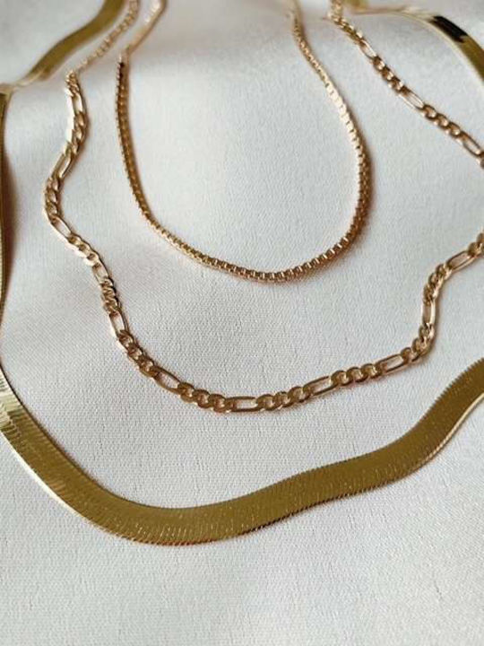 Goldsmith Αλυσίδα Λαιμού από Ατσάλι Λεπτή Πάχους 2mm και Μήκους 50cm