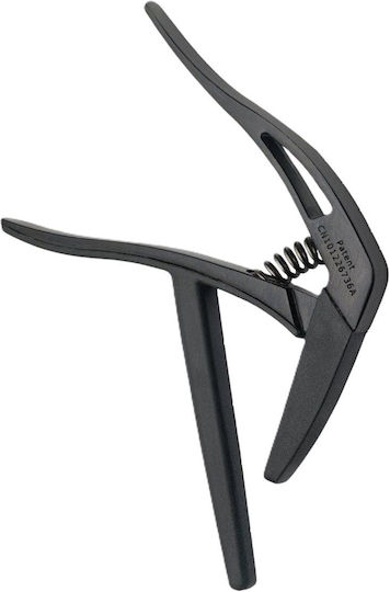 Stagg Metallic Trigger Capo for Classic Guitar Flat Trigger Capo Black