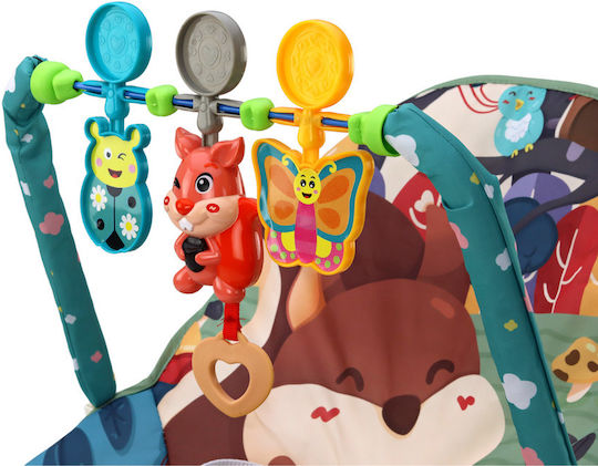 Lean Toys Electric Relax pentru Bebeluși Fox cu Muzică și Vibrații Multicolor