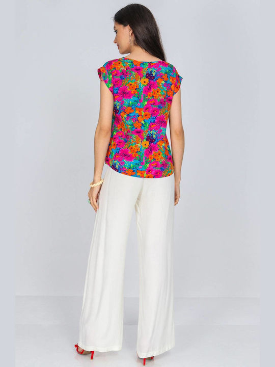 pentru Femei de Vară Bluză Floral Multicolored