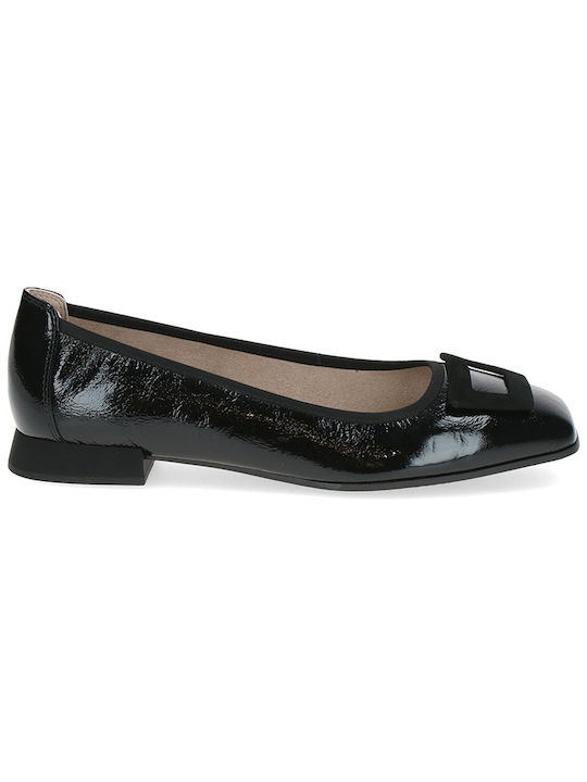 Caprice Patent Leather Ballerinas Black