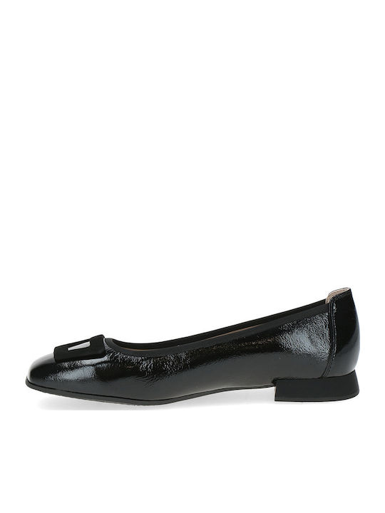 Women's Ballerina Shoes In Black Patent Leather