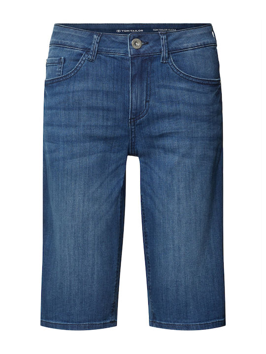 Γυναικεία Βερμούδα Mid Stone Wash Denim