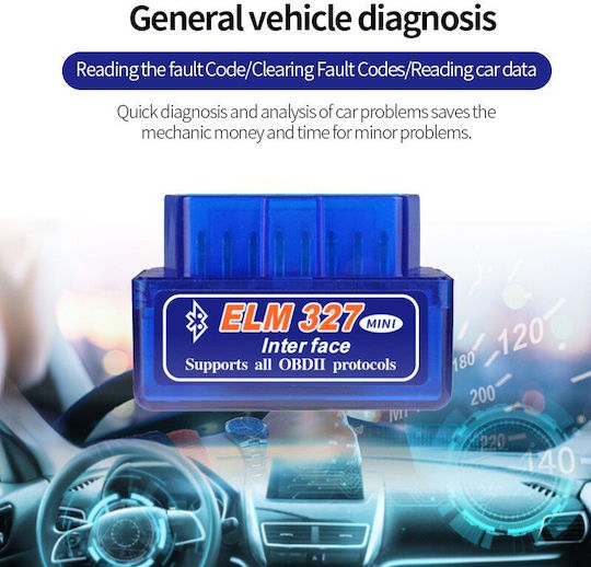 Fahrzeugdiagnosewerkzeug ELM 327 OBD 2 mit Bluetooth