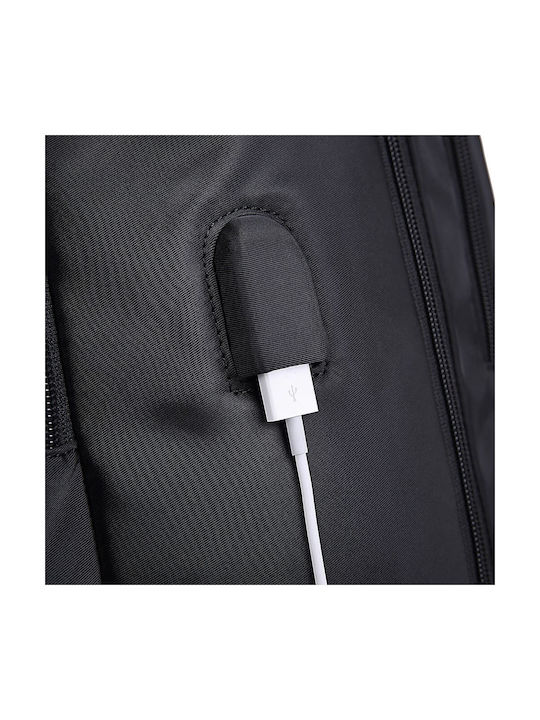 Bange Ανδρικό Σακίδιο Πλάτης Αδιάβροχο & Antitheft με Θύρα USB Μαύρο 35lt