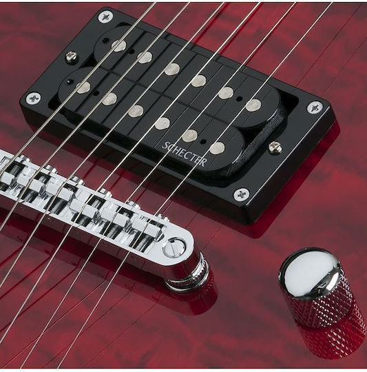 Schecter C-6 Plus Stcb Електрическа Китара Тежък с HH Конфигурация на Пикапите Избухване с Калъф