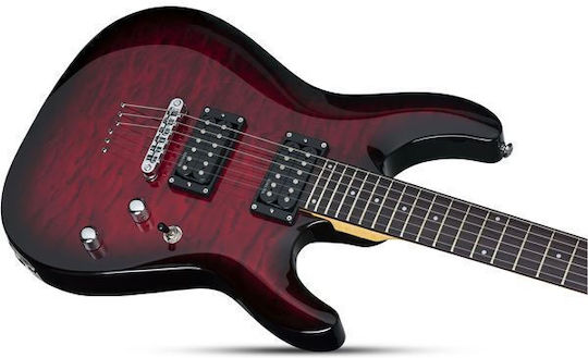 Schecter C-6 Plus Stcb Електрическа Китара Тежък с HH Конфигурация на Пикапите Избухване с Калъф