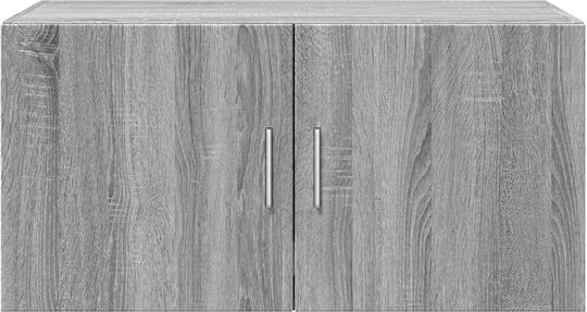 Hängeschrank fürs Wohnzimmer aus Spanplatte Grau 80x42,5x40 cm