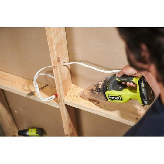 Ryobi Επαναφορτιζόμενο Σκουπάκι Χειρός 18V Χωρίς Φορτιστή και Μπαταρία Πράσινο