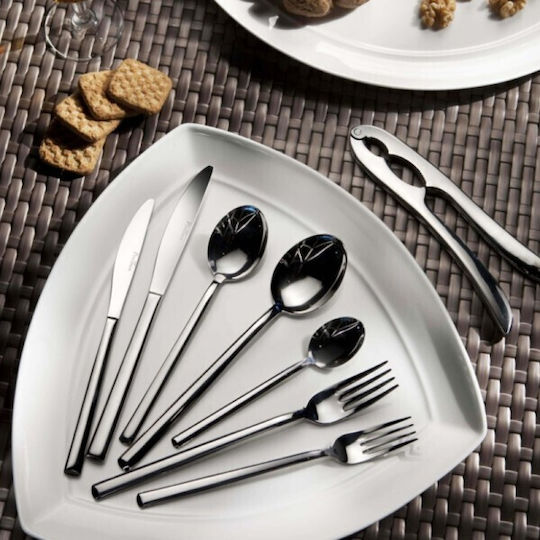 Pintinox Gabel-Set Tabelle Edelstahl Silber 24cm 6Stück