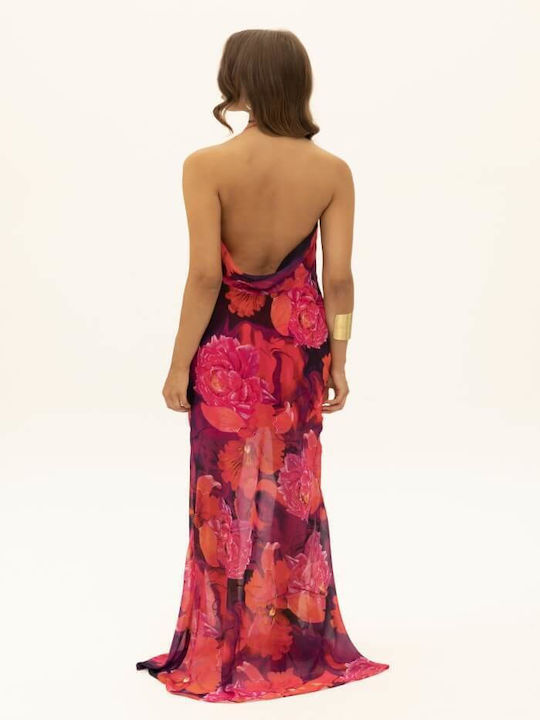 Ciel Γυναικείο Maxi Φόρεμα Dahlia Backless Dress Floral