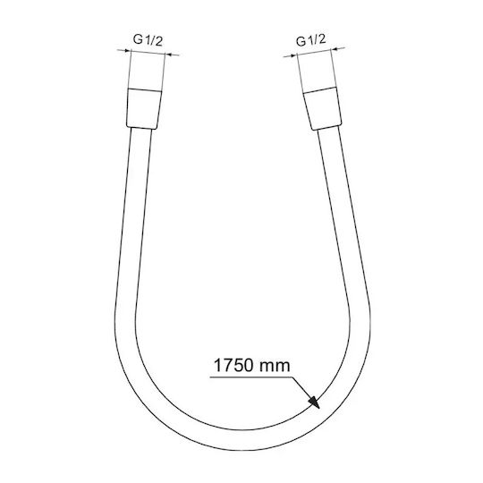 Ideal Standard Idealflex Σπιράλ Ντουζ Πλαστικό
